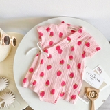 Bộ kimono cộc tay LP mom chất xô musilin
