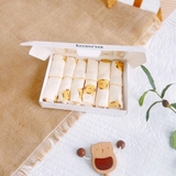 Hộp 6 khăn sữa sợi tre cho bé Boona cao cấp