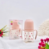 Bình sữa PPSU Jubon cầm tay kèm ống hút cho bé