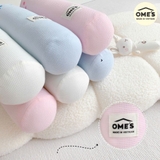 Gối ôm waffle thêu hình thỏ Ome's cho bé