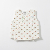 Áo khoác gile trần bông cài chéo Baru cho bé