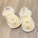 Giày vải tập đi đế mềm in hình mèo cho bé
