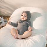 Set áo cardigan kèm body chip dài tay Bubaby - Ghi 1-3M