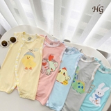 Body sát nách Hanny HG kids nền màu in hình cho bé