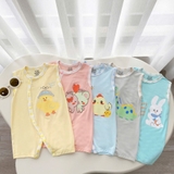 Body sát nách Hanny HG kids nền màu in hình cho bé