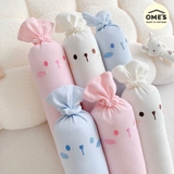 Gối ôm waffle thêu hình thỏ Ome's cho bé