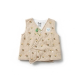 Áo khoác gile trần bông cài chéo Baru cho bé