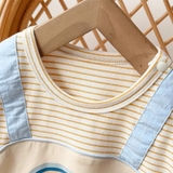 Body giả yếm kẽ hình gấu cầu vồng cho bé