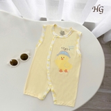 Body sát nách Hanny HG kids nền màu in hình cho bé