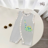 Body sát nách Hanny HG kids nền màu in hình cho bé