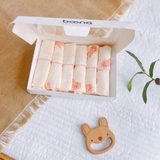 Hộp 6 khăn sữa sợi tre cho bé Boona cao cấp