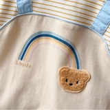 Body giả yếm kẽ hình gấu cầu vồng cho bé