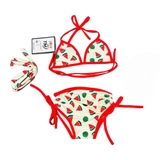 Đồ bơi bikini 2 mảnh họa tiết dưa hấu cho bé