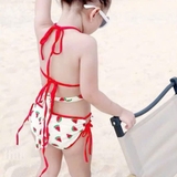 Đồ bơi bikini 2 mảnh họa tiết dưa hấu cho bé