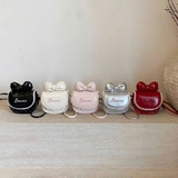 Túi xách Banma ren nơ đeo chéo cho bé gái