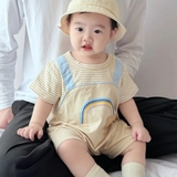 Body giả yếm kẽ hình gấu cầu vồng cho bé