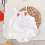 Body chip 2 dây cotton hàn đính hoa và trái cây