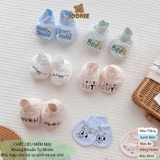 Set BTBC kèm mũ tai lệch Joonie thông hơi in họa tiết