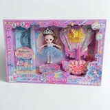 Hộp búp bê kèm phụ kiện và thước kẻ cho bé