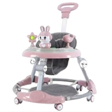 Xe tròn tập đi thỏ có tay đẩy và nhạc - 501T