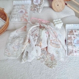 Set túi 5 khăn sữa xô muslin 2 lớp Honee họa tiết cổ tích