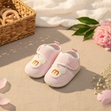 Giày vải tập đi Gấu chữ M chống trượt cho bé