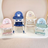 Ghế ăn dặm Honper họa tiết gấp gọn có ngã lưng