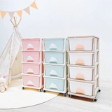 Kệ nhựa Yeya 4 tầng hình đám mây Sasa cho bé