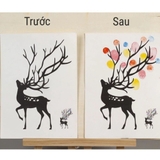 Bộ tranh tô màu bằng vân tay nhiều hình cho bé