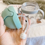 Bình nước nắp bật tròn hình thú cho bé