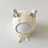 Mũ nón cột dây tai Thỏ nơ cho bé