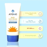 Kem chống nắng thuần chay Atono2 SPF30 PA+++ Cho Bé 6M+ (50 gram)