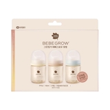 Set bình PPSU Green Finger BebeGrow trơn không núm