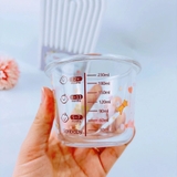 Hủ thủy tinh nắp silicon Lion Baby chia vạch 230ml