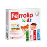 Sắt Ferrolip Kids dạng bột cho bé 1Y+ (Hộp 20 gói)