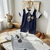 Body đùi công tử polo phối cà vạt cho bé trai