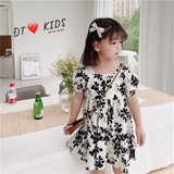 Đầm hoa nhí nơ lưng