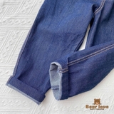 Quần bò chỉ nổi basic Bear love cho bé