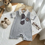 Body đùi công tử polo phối cà vạt cho bé trai