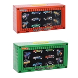 Hộp container mô hình xe và máy bay kim loại mini