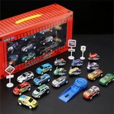 Hộp container mô hình xe và máy bay kim loại mini