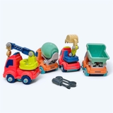 Túi 4 xe công trình chạy đà cho bé