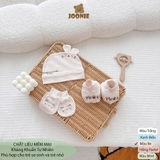 Set BTBC kèm mũ tai lệch Joonie thông hơi in họa tiết