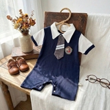 Body đùi công tử polo phối cà vạt cho bé trai
