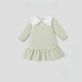 Váy dài kẻ caro xanh phối trắng 18-24M