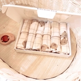 Hộp 6 khăn sữa sợi tre cho bé Boona cao cấp