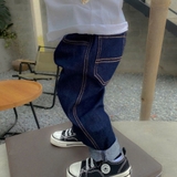 Quần bò chỉ nổi basic Bear love cho bé