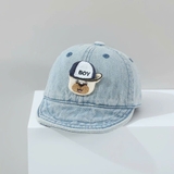 Mũ nón lưỡi trai màu jean hình Gấu Boy