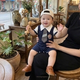 Body đùi công tử polo phối cà vạt cho bé trai