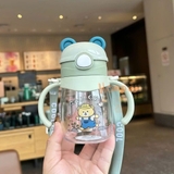 Bình nước Honper nắp bật hình gấu 400ml - HK2502